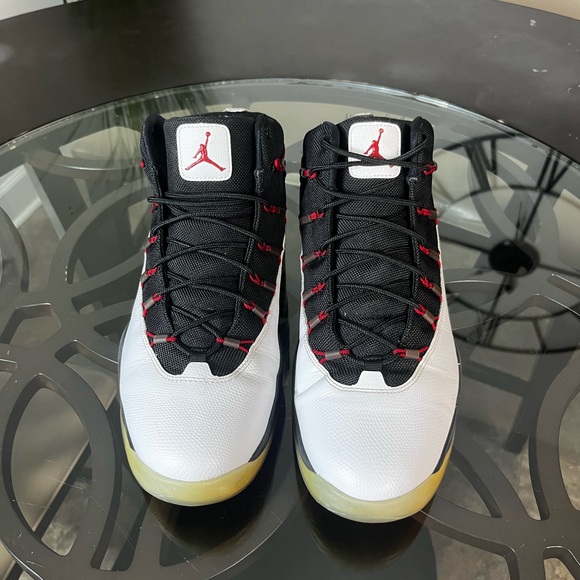 Nike Air Jordan Prime Flight Men Shoes Size 12, White/Gym Red/Black - Picture 3 of 5